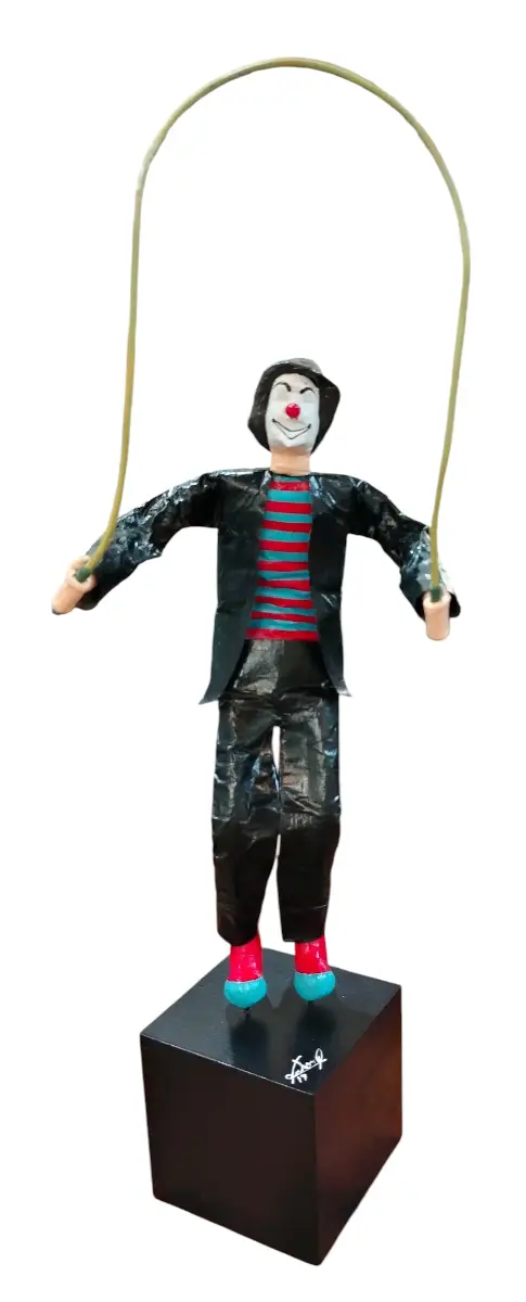 Payaso con Suiza (pequeño) por Víctor Quiros