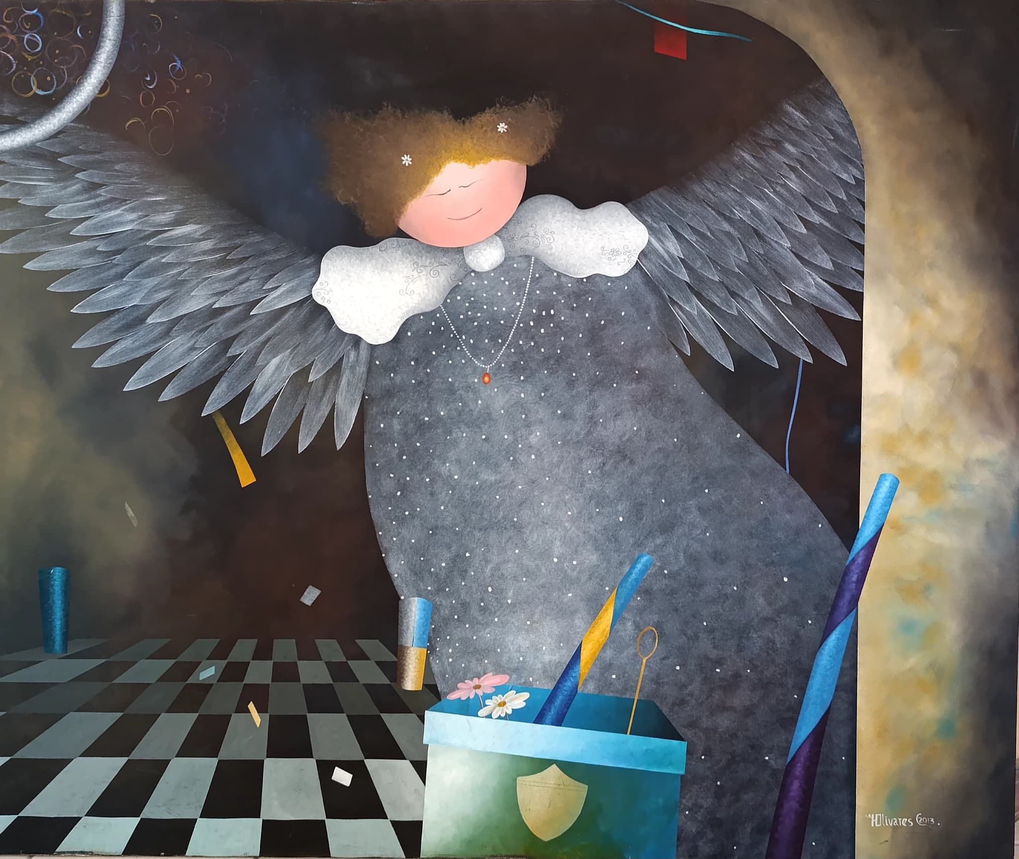 Angel en Gris por Hector Olivares