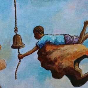 Niño y campana
